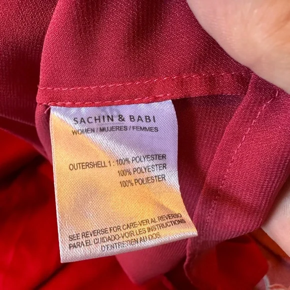 Sachin + Babi The‎ Kara Red floral Ruched Tiered Maxi Dress - Picture 10 of 14